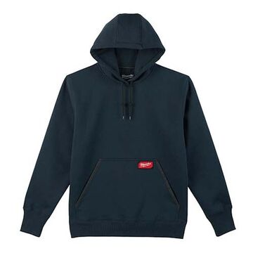Pull à capuche robuste, 75/25 coton/poly mélangé, homme, 42 à 44 pouce de poitrine, bleu
