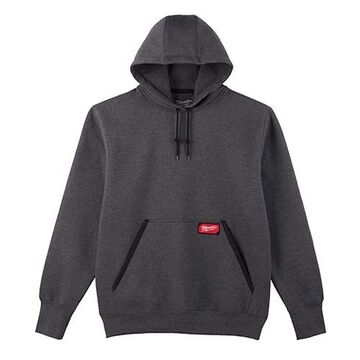 Pull à capuche robuste, coton/polyester, homme, poitrine de 42 à 44 pouce, gris