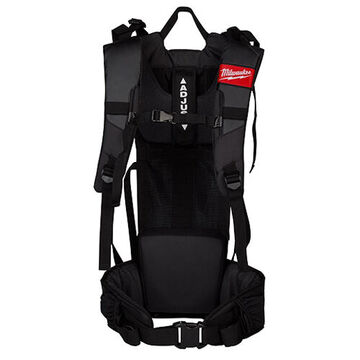 Backpack Harness, Strap Polyester, 4 in wd, 13 in lg, 12 in dp, Black