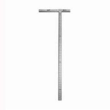 T-square Heavy-duty Professional, Aluminum, 22 In Wd, 54 In Oal, 3/16 In Thk, 53-7/8 In Lg Blade, 1/8 In Graduations, Anodized