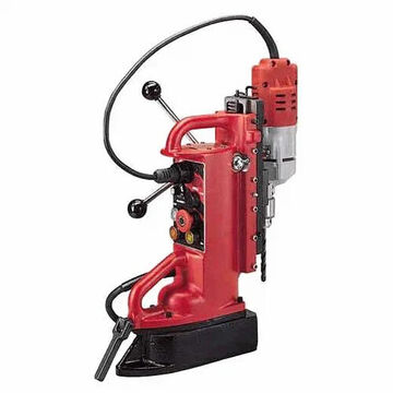 Adjustable Position Electromagnetic Drill Press, 120 VAC, 7.2 A, 600 rpm Speed, 1/2 in Chuck
