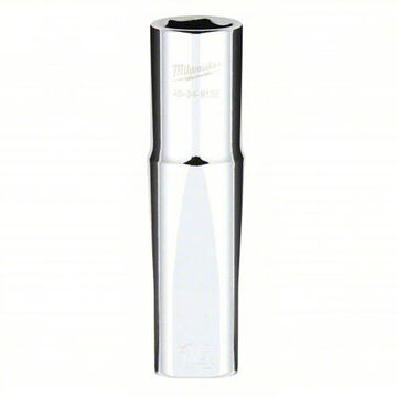 Socket Deep Length Impact, 14 Mm Socket, 1/2 In Drive, 55/64 In Lg, Vanadium Steel