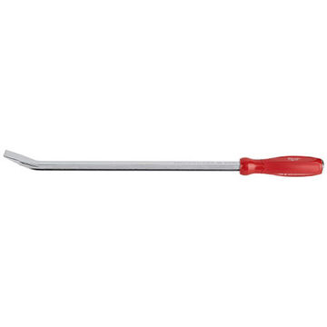 I-Beam Pry Bar, Comfortable Tri-Lobe, Plastic Handle, Steel Chrome Plated, 24 in oal, 1.62 in wd