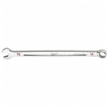 Wrench Corrosion-resistant Combination, Vanadium Steel, 1/4 In Size, Standard, 12-point, 15 Deg Offset, 15 Deg Head, 5 In Oal