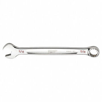 Wrench Corrosion-resistant Combination, Vanadium Steel, 11/16 In Size, Standard, 12-point, 15 Deg Offset, 15 Deg Head, 8-3/4 In Oal
