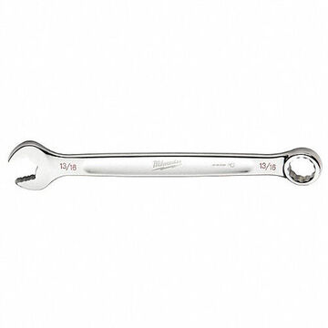 Combination Wrench, 13/16 in Opening, Vanadium Steel