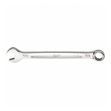 Wrench Corrosion-resistant Combination, Vanadium Steel, 15/16 In Size, Standard, 12-point, 15 Deg Offset, 15 Deg Head, 12-3/8 In Oal