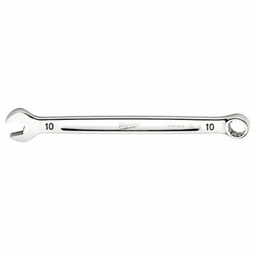 Wrench Corrosion-resistant Combination, Vanadium Steel, 10 Mm Size, Standard, 12-point, 15 Deg Offset, 15 Deg Head, 6-1/8 In Oal