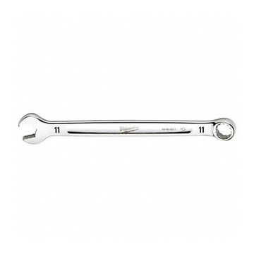 Wrench Corrosion-resistant Combination, Vanadium Steel, 11 Mm Size, Standard, 12-point, 15 Deg Offset, 15 Deg Head, 6-1/2 In Oal