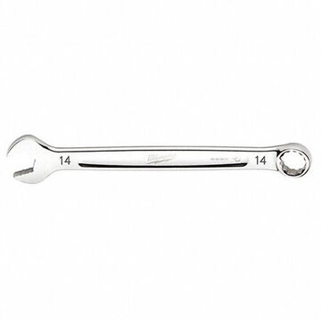 Wrench Corrosion-resistant Combination, Vanadium Steel, 14 Mm Size, Standard, 12-point, 15 Deg Offset, 15 Deg Head, 7-3/8 In Oal