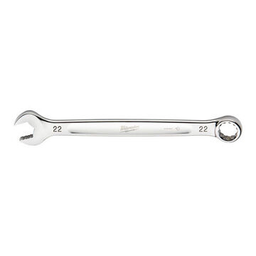 Wrench Corrosion-resistant Combination, Vanadium Steel, 22 Mm Size, Standard, 12-point, 15 Deg Offset, 15 Deg Head, 11-1/2 In Oal