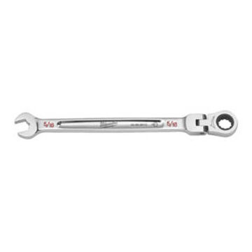 Wrench Ratcheting Combination, 5/16 In Opening, 5.75 In Lg, Vanadium Steel