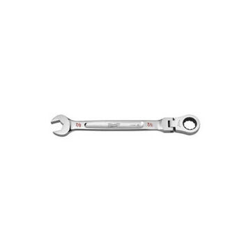Wrench Ratcheting Combination, 7/8 In Opening, 11.93 In Lg, Vanadium Steel