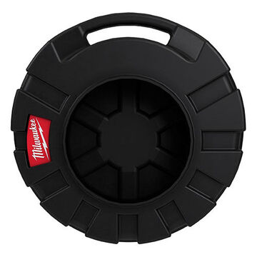 Cable Container Medium, Plastic, 21-1/2 In Dia, 7-3/4 In Ht, Black