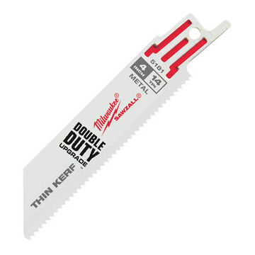 Blade Thin Kerf Reciprocating Saw, 14 Tpi, 0.035 In Wd X 4 In Lg X 0.039 In Thk, Bi-metal