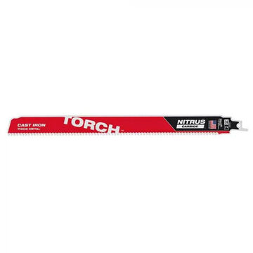 Saw Blade Reciprocating, Carbide Body Material, Carbide Cutting Edge Material, 7 Tpi, Rigid Teeth, 12 In, 1/pack