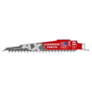 Blade Tapered Back, Heavy-duty Reciprocating Saw, 5 Tpi, 0.75 In Wd X 9 In Lg X 0.05 In Thk, Bi-metal