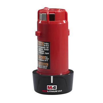 Battery Cordless Tool, 4 Vdc, Lithium, 2 Ah, 2a Charge Current, 30 Min Charge Time, 3 X 1.01 X 4.91 In
