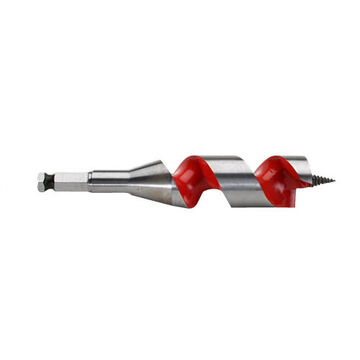Bit Ship Auger, Steel Material, Ptfe Coated Finish, Right-hand Cut, 7/16 In Hex Shank, 3 In Flute Lg, 1 Wide Flute, 6 In Oal