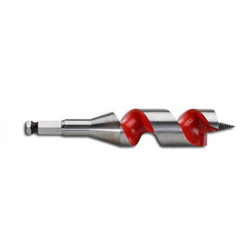 Spur Auger Hex Shank Drill Bit, 7/16 in Shank, 1-1/2 in Dia, 6 in lg, Steel