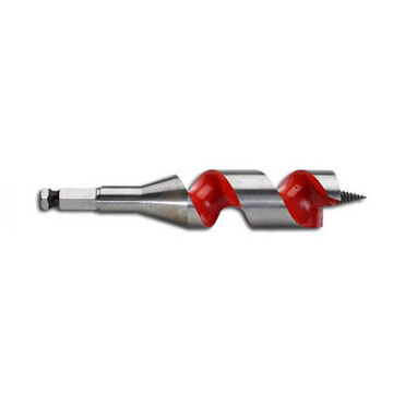 Drill Bit Spur Auger Hex Shank, 7/16 In Shank, 1-1/2 In Dia, 6 In Lg, Steel