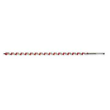 Bit Ship Auger, Hss Material, Right-hand Cut, 7/16 In Hex Shank, 15 In Flute Lg, 1 Wide Flute, 18 In Oal