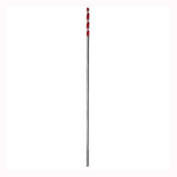 Bit High Speed Bellhanger, Steel, 1/4 In Dia, Round, 1/4 In Shank, 18 In Oal