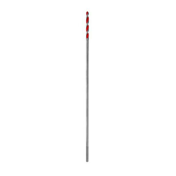 Bit Extra Length Heavy-duty Bellhanger, Hss, 3/8 In Dia, 3-flat/round, 3/8 In Shank, 18 In Oal