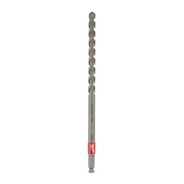 Pole Auger Hex Shank Drill Bit, 1-1/4 in Shank, 9/16 in Dia, 12 in lg, Steel