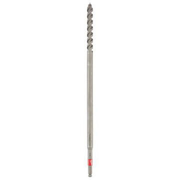 Lineman's Fiberglass Wood Drill Bit, Material HSS, Silver Finish, 7/16 in Hex Shank, 22 in OAL, 13/16 in dia