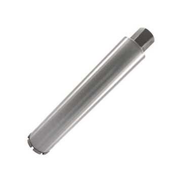 Drill Bit Wet Core, 4-1/4 In Dia, Cutting Edge Diamond Grit, 15 In Flute Lg, 15 In Cut Dp, 15 In Oal, Apply Material: Concrete, Steel
