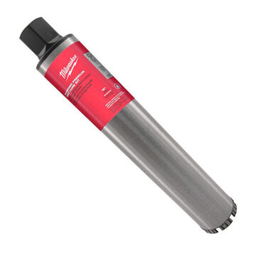 Drill Bit Wet Core, 14 In Dia, Cutting Edge Diamond Grit, 15 In Flute Lg, 15 In Cut Dp, 15 In Oal, Apply Material: Concrete, Steel
