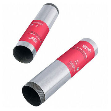 Extension Core Bit, Steel, 5 In Drill, 12 In Lg