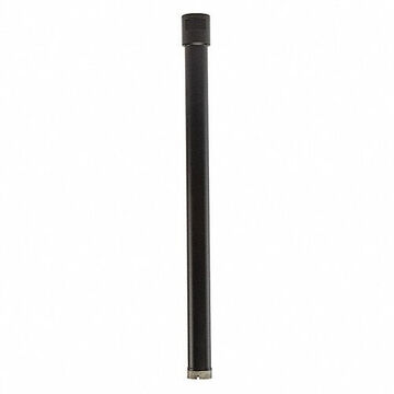 Drill Bit Wet Core, Cutting Edge Diamond Grit, 13 In Flute Lg, 13 In Cut Dp, 1-1/2 In Dia, 14-3/4 In Oal, Apply Material: Concrete, Rebar