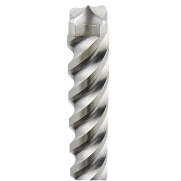 4-Cutter Rotary Hammer Drill Bit, 1/2in Dia x 36 in lg, 45/64 in Shank, Carbide Tip