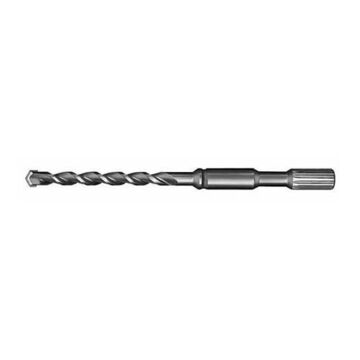 2-Cutter Rotary Hammer Drill Bit, 9/16 in Dia x 10 in lg, 3/4 in Shank, Carbide Tip