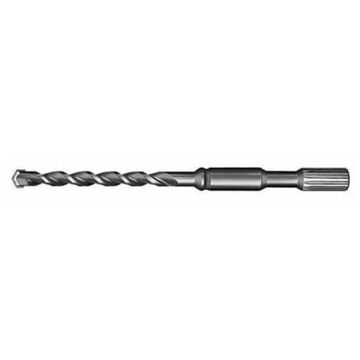 2-Cutter Rotary Hammer Drill Bit, 1 in Dia x 16 in lg, 3/4 in, Carbide Tip