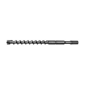 4-Cutter Rotary Hammer Drill Bit, 1-3/4 in Dia x 23 in lg, 1-3/4 in Shank, Carbide