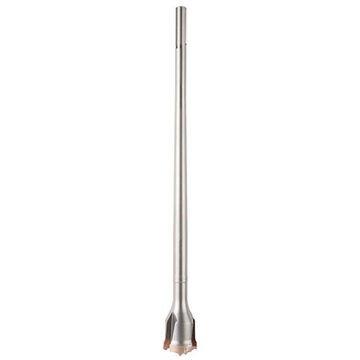 3-Cutter Rotary Hammer Drill Bit, 2-1/2 in Dia x 22 in lg, 45/64 in Shank, Carbide Tip