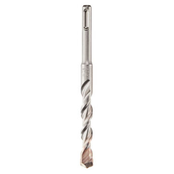 2-Cutter Rotary Hammer Drill Bit, 11/16 in Dia x 8 in lg, 25/64 in, Carbide Tip