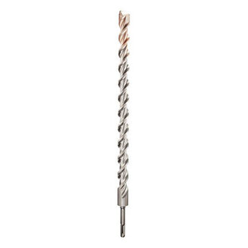 Drill Bit 2-cutter Rotary Hammer, 3/4 In Dia X 18 In Lg, 25/64 In, Carbide Tip