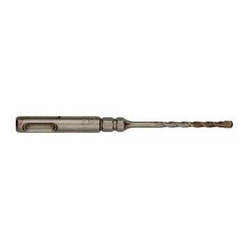 2-Cutter Rotary Hammer Drill Bit, 3/16 in Dia x 6 in lg, 25/64 in Shank, Carbide Tip