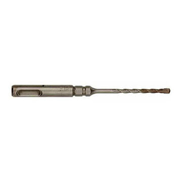 Drill Bit 2-cutter Rotary Hammer, 3/16 In Dia X 6 In Lg, 25/64 In Shank, Carbide Tip
