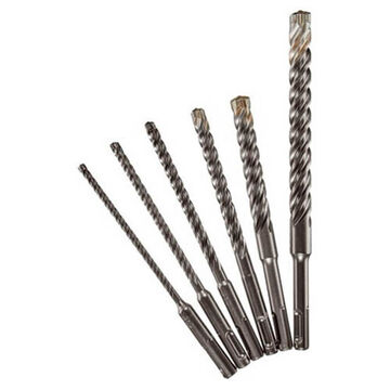 Drill Bit 4-cutter Rotary Hammer, 1-1/4 In Dia X 18 In Lg, 13/32 In, Carbide Tip