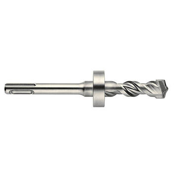 4-Cutter Rotary Stop Hammer Drill Bit, 1/2 in Dia x 5-1/8 in lg, 25/64 in Shank, Carbide Tip