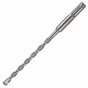 Drill Bit 2-cutter Rotary Hammer, 5.5 Mm Dia X 160 Mm Lg, 3/8 In, Carbide Tip