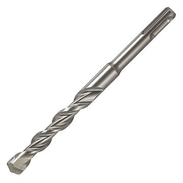 2-Cutter Rotary Hammer Drill Bit, 10 mm Dia x 160 mm lg, 0.394 in, Carbide Tip