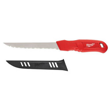 Serrated Insulation Utility Knife, 6 in lg, Stainless Steel