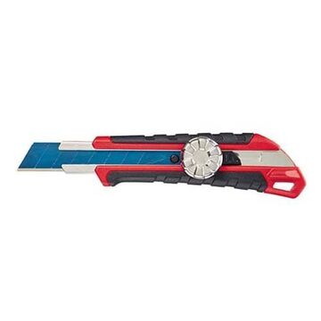 Knife Overmold Snap Off, Micro Carbide Blade, Polypropylene/rubber, Precision Cut Retractable Snap-off Blade, 5 In Blade Length