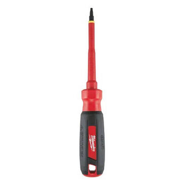 Insulated Screwdriver, No. 2, 8 in lg, Alloy Steel